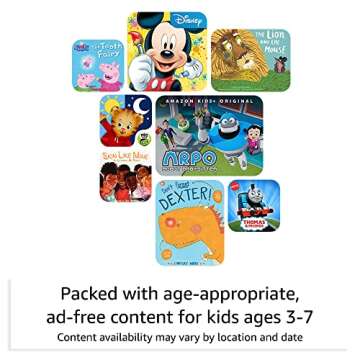 Amazon Fire HD 8 Kids tablet, ages 3-7. Top-selling 8" kids tablet on Amazon - 2022. Ad-free content with parental controls included, 13-hr battery, 32 GB, Disney Mickey Mouse