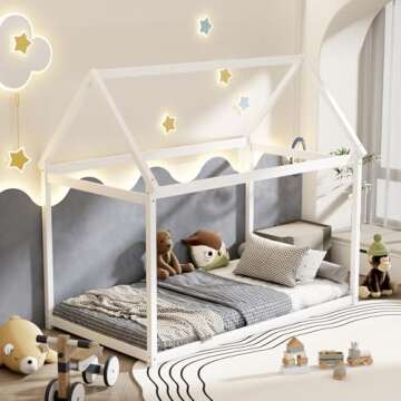 Costzon Twin House Bed Frame for Creative Kids
