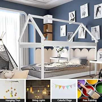 Costzon Twin House Bed Frame for Creative Kids
