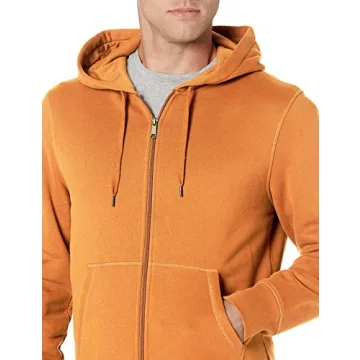 Amazon Essentials Men's Full-Zip Fleece Hoodie for Comfort