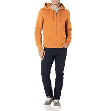 Amazon Essentials Men's Full-Zip Fleece Hoodie for Comfort