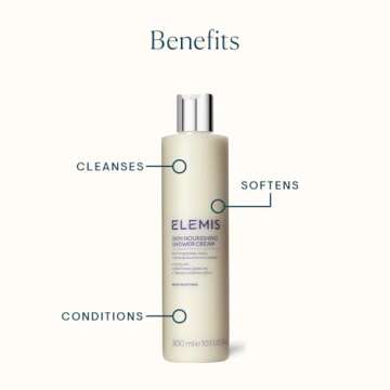 ELEMIS Skin Nourishing Shower Cream; Enriching Shower Cream, 10.1 Fl Oz