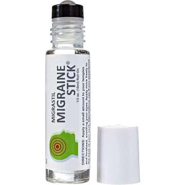 Basic Vigor Migrastil Migraine Stick 3-Pack Natural Migraine Roll-on. Made in The USA with Peppermin...
