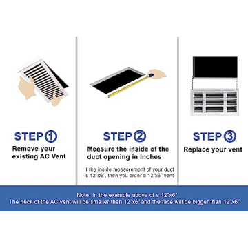BUILDMART 10x8 Modern AC Vent Cover for Stylish Home