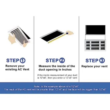 BUILDMART 10x8 Modern AC Vent Cover for Stylish Home