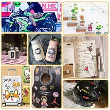 QYH Premium Printable Vinyl Sticker Paper - 50 Matte White Waterproof Decal Paper Sheets for Inkjet Printer Standard Letter Size 8.5"x11"