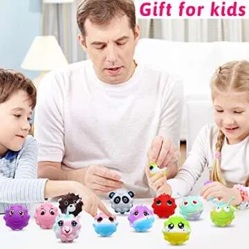 30 Pack Animal Pop Balls Party Favors for Kids,3D Pop Balls Its Fidget Toys,Birthday Gifts for Boys & Girls,Goodie Bag Stuffers,Pinata Stuffers Filler,Carnival Prizes,Treasure Box Toys,Kids Prizes