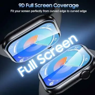 Uyiton Screen Protector for Apple Watch 10 46mm - Bubble-Free Protection