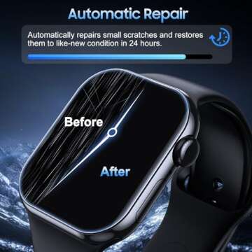 Uyiton Screen Protector for Apple Watch 10 46mm - Bubble-Free Protection