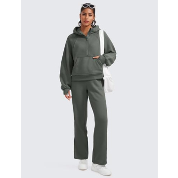 Cozy CRZ YOGA Fleece Lined Sweatshirt for Women