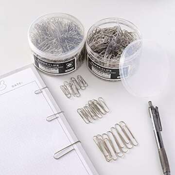 700pcs Paper Clips Assorted Sizes Large (700PCS)