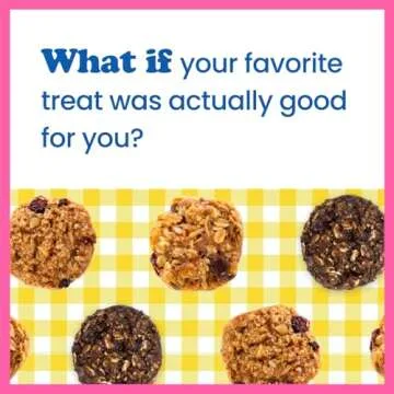 Alyssa’s Oatmeal Bites ⎸ Gluten Free Cookies, Healthy Snacks from The Bakery ⎸ Sugar Free Soft Cookies, Low Carb, Keto Protein Snacks ⎸ Gluten Free Snacks for Kids ⎸ 8 Cookies per Box, 1 Pack