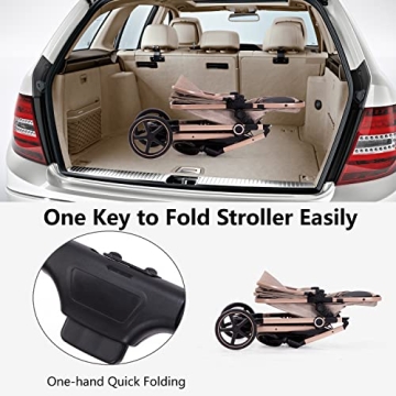 Lortsybab 2-in-1 Baby Stroller with Bassinet Mode