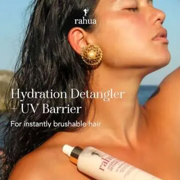 Rahua Hydration Detangler Spray + UV Barrier, 6.5 Fl Oz, Detangling Leave in Hair Care Softens Hair, Smooths Frizz, Supports Breakage & Damage, Conditioning for Brushable Shiny Hair, All Hair Types