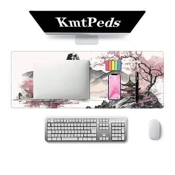 Watercolor Cherry Blossom Gaming Mouse Pad 31.5 x 11.8 in
