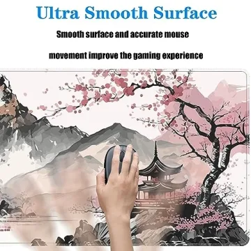 Watercolor Cherry Blossom Gaming Mouse Pad 31.5 x 11.8 in