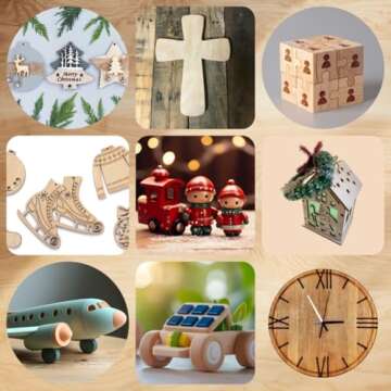 Premium Baltic Birch Plywood,3 mm 1/8"x 12"x 18" Thin Wood 6 Flat Sheets with B/BB Grade Veneer for DIY Arts and Crafts,Woodworking,Scroll Sawing Projects,Painting,Drawing,Laser Cutting Projects