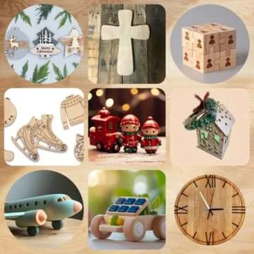 Premium Baltic Birch Plywood,3 mm 1/8"x 12"x 18" Thin Wood 6 Flat Sheets with B/BB Grade Veneer for DIY Arts and Crafts,Woodworking,Scroll Sawing Projects,Painting,Drawing,Laser Cutting Projects