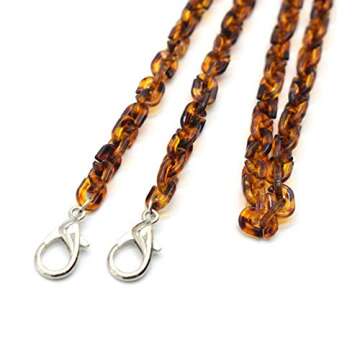 Mottled Tortoise Mask Holder Lanyard Chain Necklace Eyeglass Eyewear Stracp Leash Handy Face Mask Re...