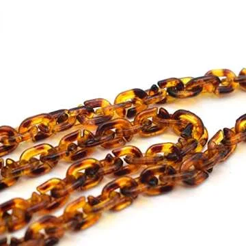 Mottled Tortoise Mask Holder Lanyard Chain Necklace Eyeglass Eyewear Stracp Leash Handy Face Mask Retainer Hanger Keeper Hold Around The Neck Accessory Convenient Comfortable Jewelry-A leopard