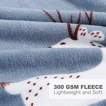 TILLYOU Toddler Flannel Blanket - Cozy Baby Blanket