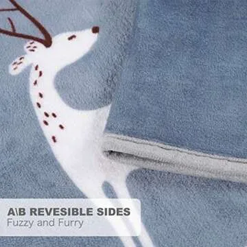 TILLYOU Toddler Flannel Blanket - Cozy Baby Blanket