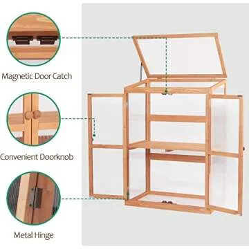 Wooden Greenhouse for Garden Lovers