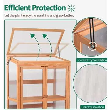 Wooden Greenhouse for Garden Lovers