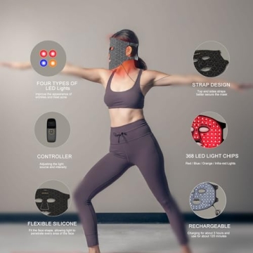 Avorla Beauty LED Mask for Wrinkles and Acne Treatment