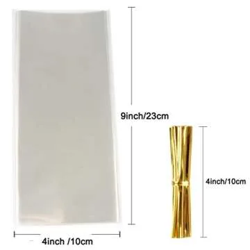 FUNNYARD Clear Cello Treat Bags for All Occasions