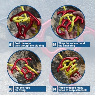 AOKWIT 50KN Rescue Figure 8 Descender Climbing Gear
