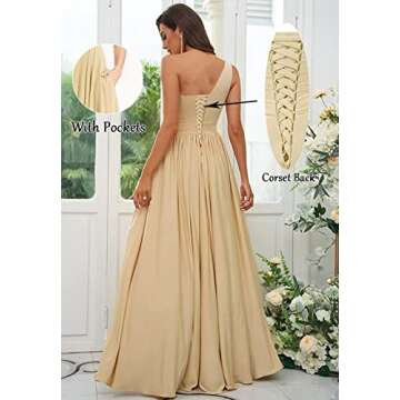 VCCICANY Dusty Rose Bridesmaid Dresses for Women Long Open Back Corset Evening Formal Dresses Size 6