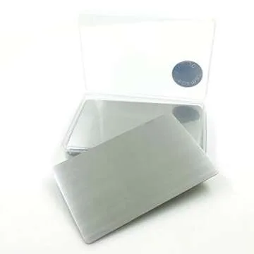 Ebamaz Stainless Steel Business Cards - Pack of 10