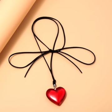 YURAOER Choker Necklace with Adjustable Velvet Chain