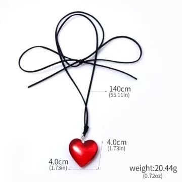 YURAOER Choker Necklace with Adjustable Velvet Chain