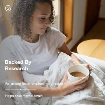 Gravity Blankets Weighted Blanket for Adults, White 35 lbs 90"x90" Queen/King, The Original Weighted Blanket for Sleep, Cotton Made Blanket with Washable Removable Microfiber Duvet Cover