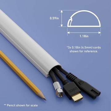 D-Line Half Round Cord Hider - Patent Cable Cover Solution