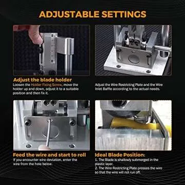 Compact BEAMNOVA Hand Crank Wire Stripper for Efficiency