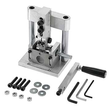 BEAMNOVA Mini Hand Crank Drill Powered Wire Stripping Machine Manual Wire Stripper for Scrap Copper Stripping Diameter 1mm-15mm / 0.04-0.6" Home Use