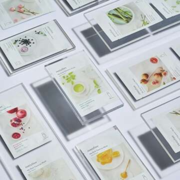 innisfree My Real Squeeze Mask Face Sheet Masks, Green Tea, 6-Pack, 6 ct.