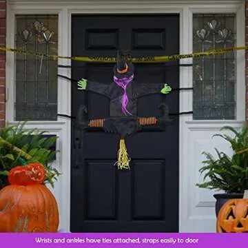 Arkiden Crashing Witch Halloween Decoration for House