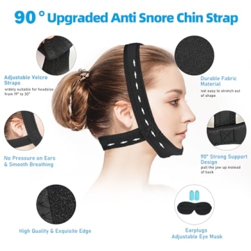 Comfortable Anti Snoring Chin Strap for Peaceful Sleep