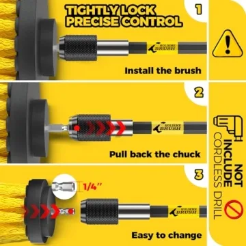 Holikme 6-Pack Drill Brush Set for Effortless Cleaning