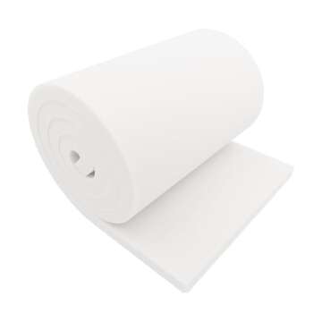 GoTo Foam 1" Height x 24" Width x 72" Length 43ILD (Firm) Upholstery Cushion Made in USA