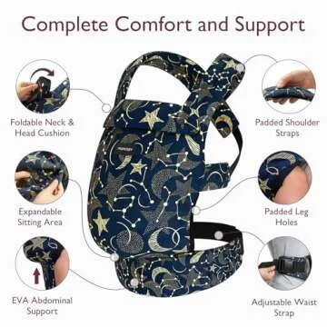 Momcozy Baby Carrier - Ergonomic and Lightweight for All