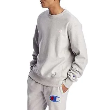 Champion Men's Reverse Weave Sweatshirt, Oxford Gray, XXX-Large