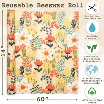 Eco-Friendly Beeswax Wraps - Keep Food Fresh and Tasty!