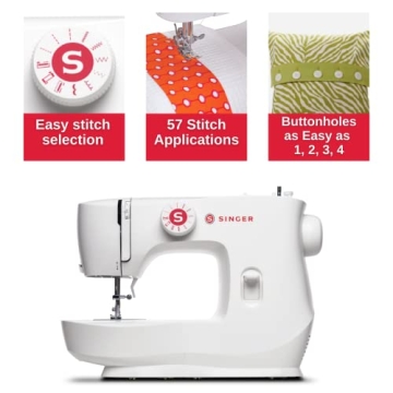 SINGER MX60 Lightweight Sewing Machine with 57 Stitch Applications