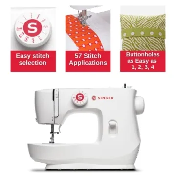 SINGER MX60 Lightweight Sewing Machine with 57 Stitch Applications