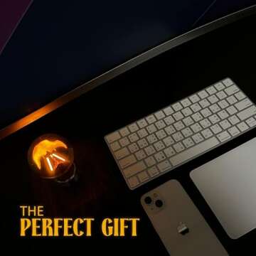 LEVINA Floating Light Bulb Lamp - Magnetic Levitating Wireless Light Bulb Lamp, Night Light, Room Decor, Cool Lamps, Unique Decor Tech Toys